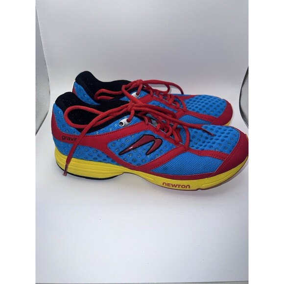 Newton Gravity Mens Athletic Running Shoes Sneakers Mens size 9 Red Yellow Blue main image 4